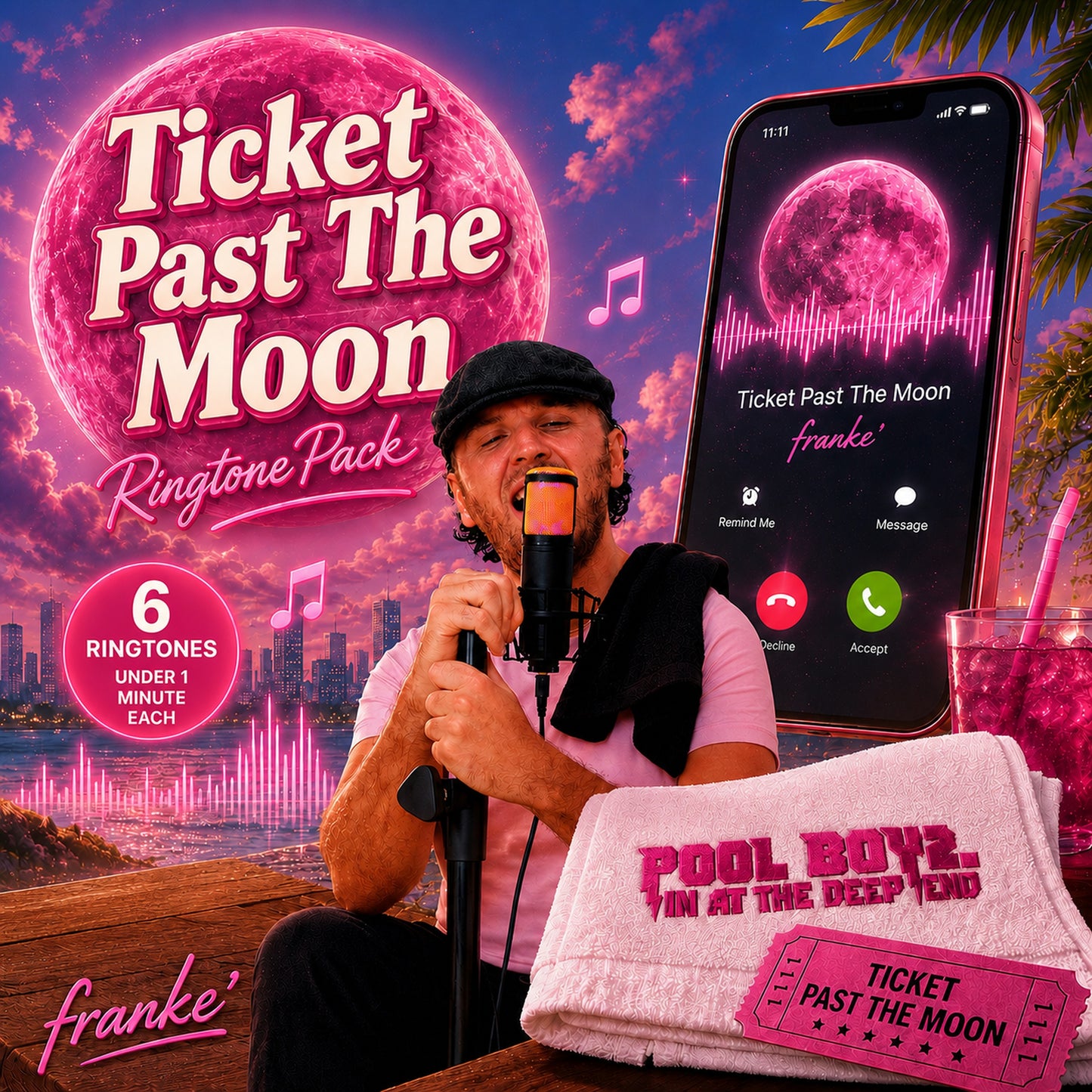 franke' - ticket past the moon (ringtone pack)